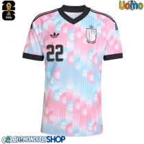 Maglie da calcio Belgio Alexis Saelemaekers #22 Seconda Maglia Mondiali 2026  Manica Corta